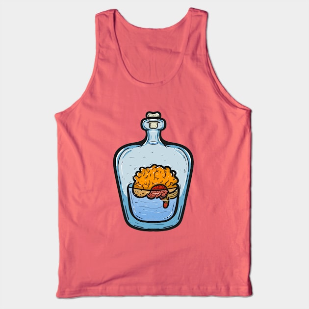 Brain in small jar Tank Top by happymonday